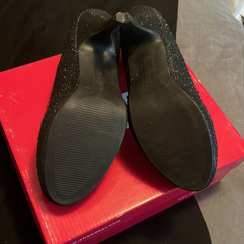 Black Rhinestone Heels - Picture 3 of 3